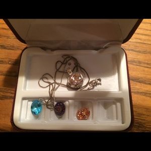 Sterling silver necklace with changeable charms